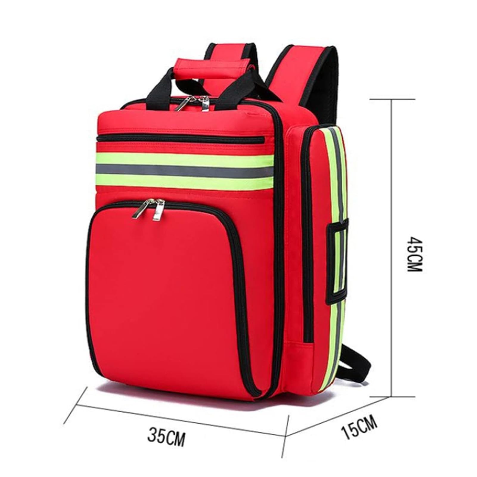 Großer Erste -Hilfe -Beutel, Notfallversorgung Rucksack Leer, wasserdichte Verschleiß Gegen EIN Verstellbares Gurt Für Reisen, Zuhause, Auto, Wandern, Arbeitsplatz Und Outdoor (nur Tasche)