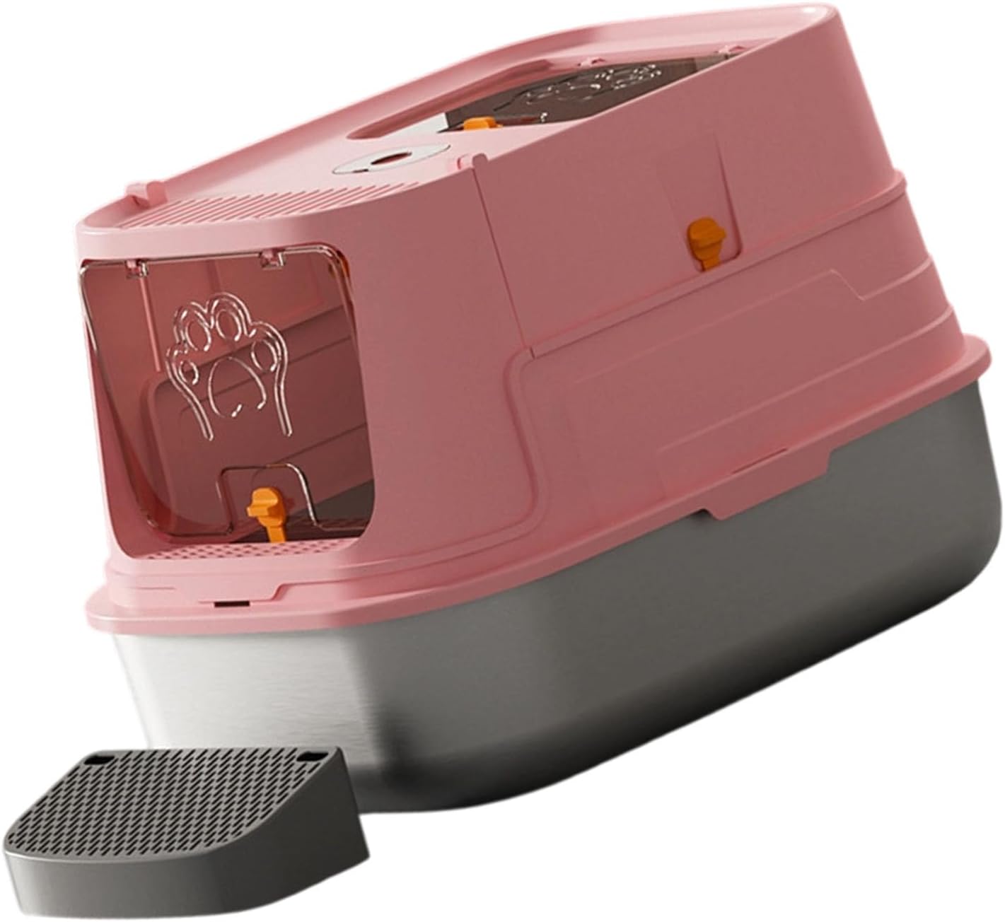 Oversized Rustless Puss Wastebasket with Sloped Entry Hill and Ventilated Top Protect for Ghana Pigs and Small Animals Huge Untarnished Puss Toilet