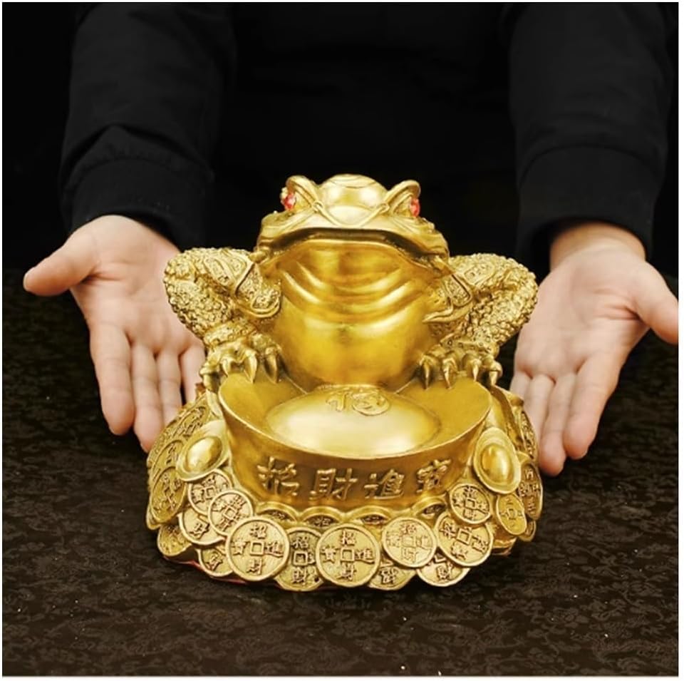 真鍮のヒキガエルの装飾装飾、三本足のヒキガエルショップリビングルームオフィスエントランスクラフトギフトゴールドヒキガエル彫刻L13-  真鍮のヒキガエルの装飾装飾、三本足のヒキガエルショップリビングルームオフィスエントランスクラフトギフトゴールドヒキガエル ...