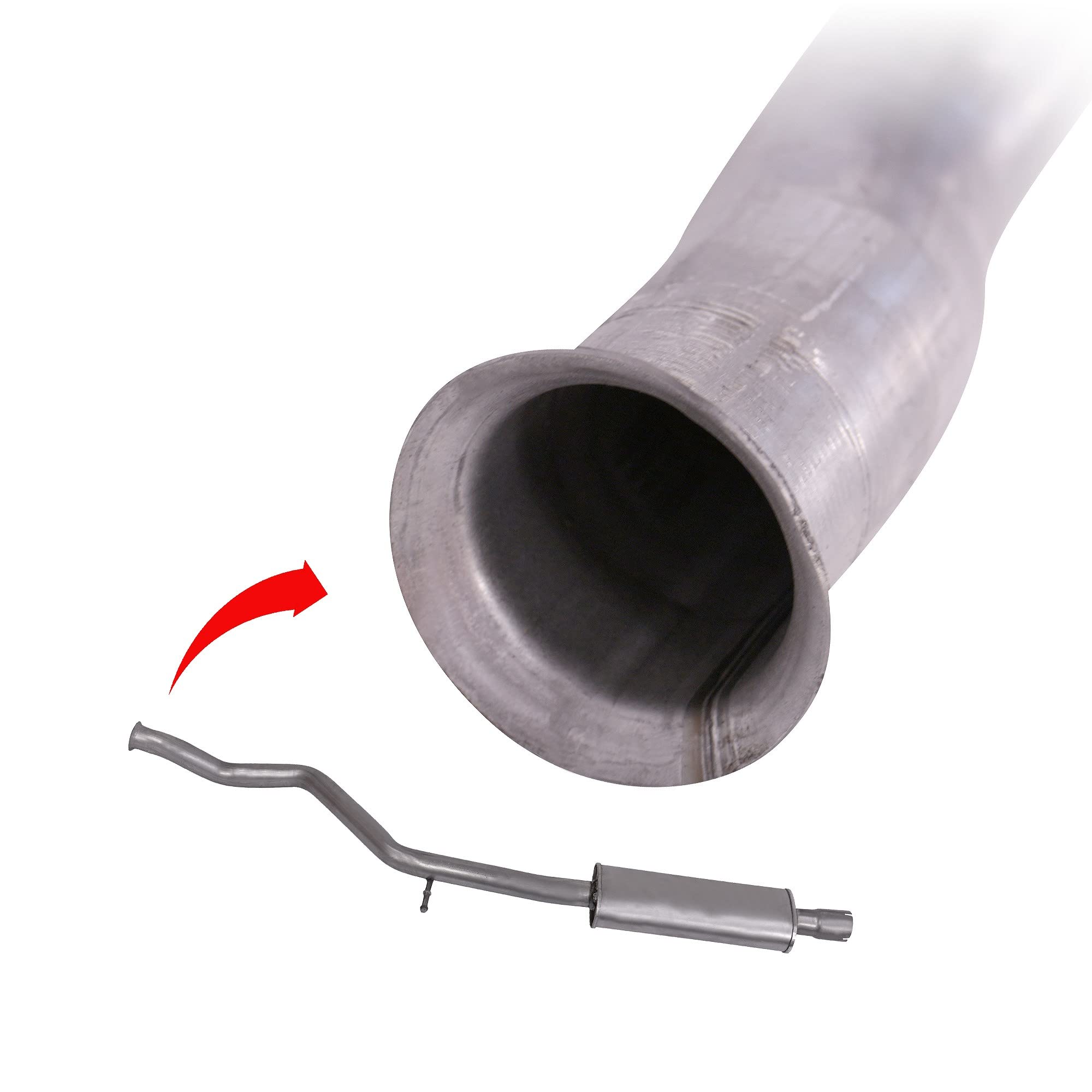 BESTPRICE 1x Silenziatore centrale Compatibile con PEUGEOT 206 CC (2D)