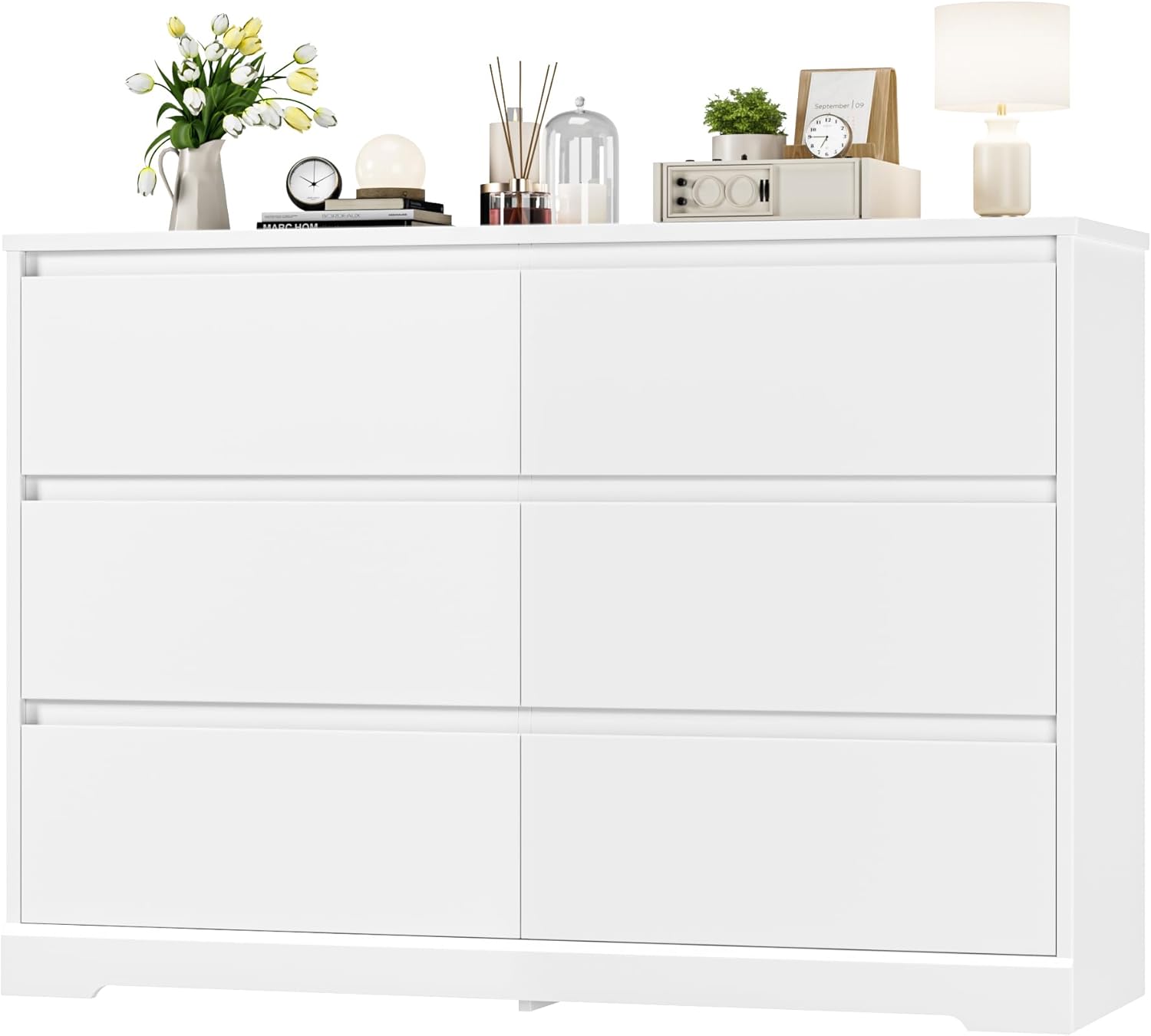 White Nursery Dresser with Soft Close Drawers