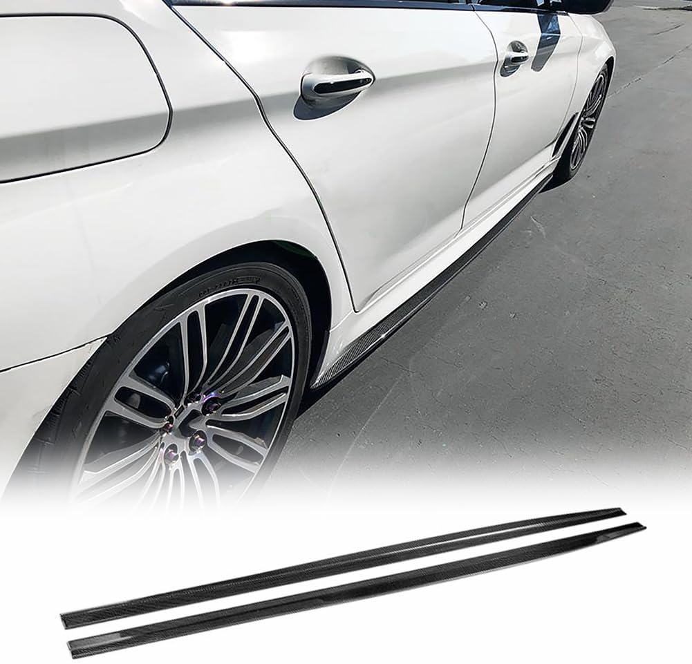 G30 Carbon Fiber Side Skirts fits for BMW 5 Series 540i G30 M Sport F90 M5 2017-2022 Car Side Skirt Extension Rocker Panel Factory Outlet
