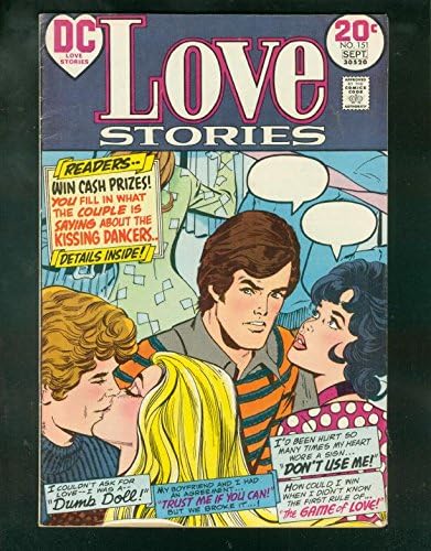 LOVE STORIES #151 1973-DUMB DOLL-SWIMSUIT PANELS-DC-20 FN