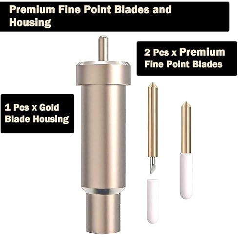 Miniatura 2 de Niantime - Cuchilla de punta fina prémium con carcasa para Cricut Maker, carcasa de corte de punta fina prémium con hoja de punta fina compatible