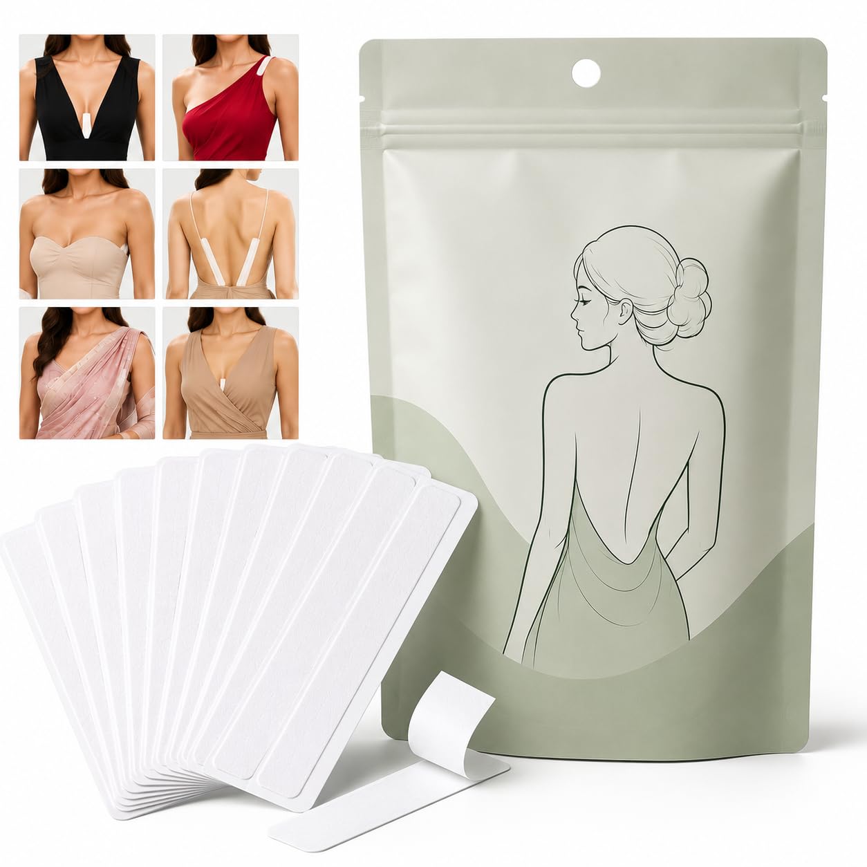 Double Sided Body Clothing Tape for Skin and Garment, Strips for make you Fearless, Easy to use for men and women (pack of 1)-image-30