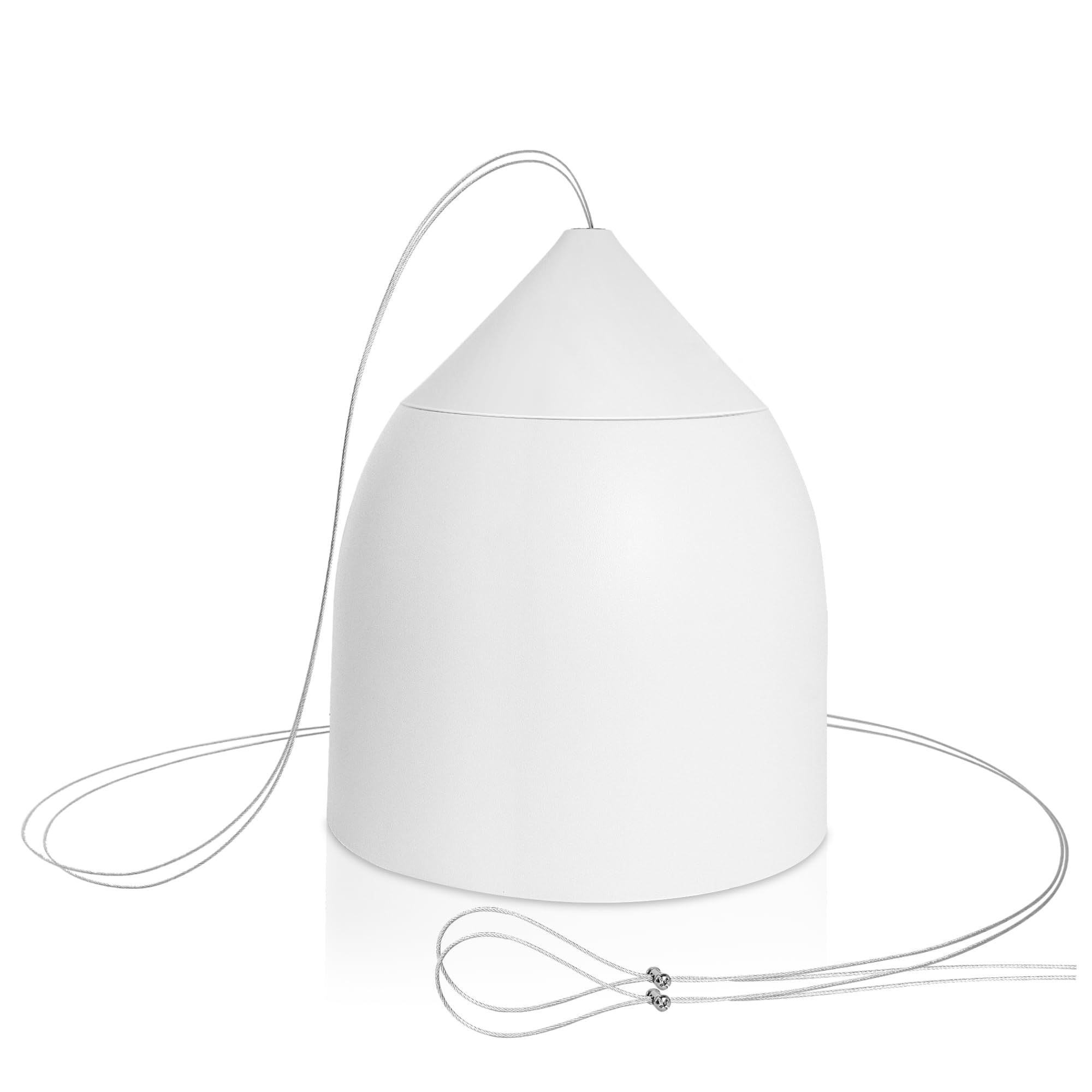 Sound Town Commercial Restaurant Bluetooth Amplifier + Pendant Speaker Set, with One 6-Zone 70V/100V Amplifier with Bluetooth, 12 x Weather-Resistant 6.5-Inch Pendant Speakers, White (STCA360X12PD6W)