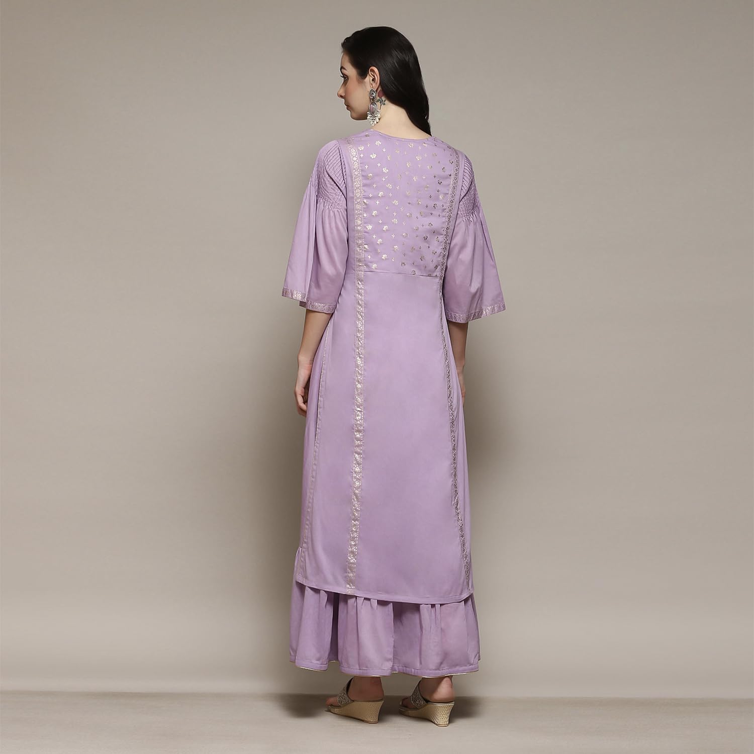 Biba Women's Cotton Tunic Shirt Printed Flared Mix and Match(Mnmassorted14780E_Lilac_34), Regular Fit, Medium 3