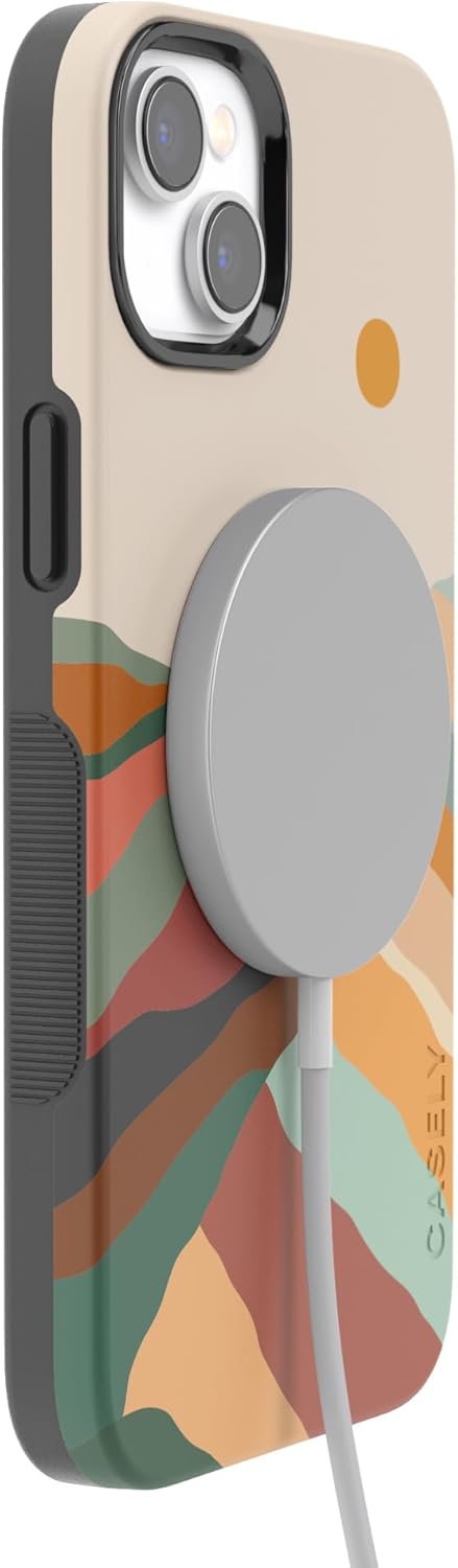 Casely iPhone 14 Case | Magic Mountain | Colorblock | Bold Protective Design | Compatible with MagSafe