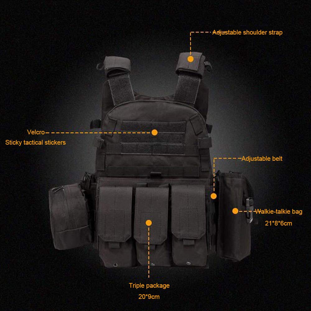MOLLE Multifuncional Táctico Al Aire Libre Se Expande Conveniente Entrenamiento Militar Combate Ejercicios De Combinación Chaleco,A