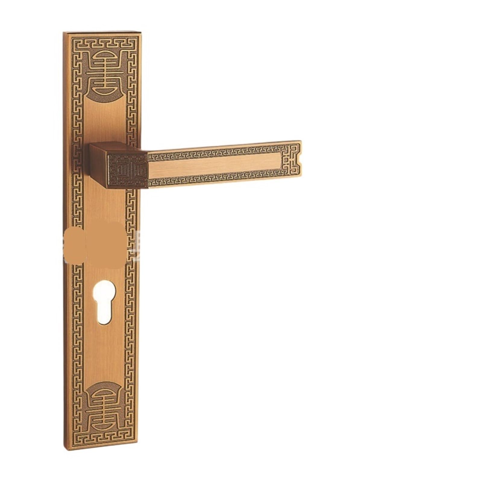 Serrure de porte silencieuse à double languette en alliage zinc