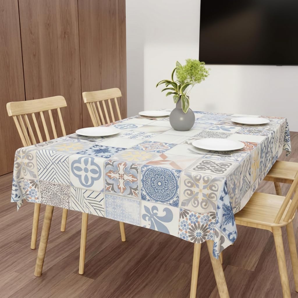 Wings Star Dining Table Cover for 6 Seater, 60 x 90 inch Size, Waterproof and Dustproof Table Sheet,Dining Table 6 Seater Waterproof Cover (Dining Table Cloth (60x90 Inch)-image-38