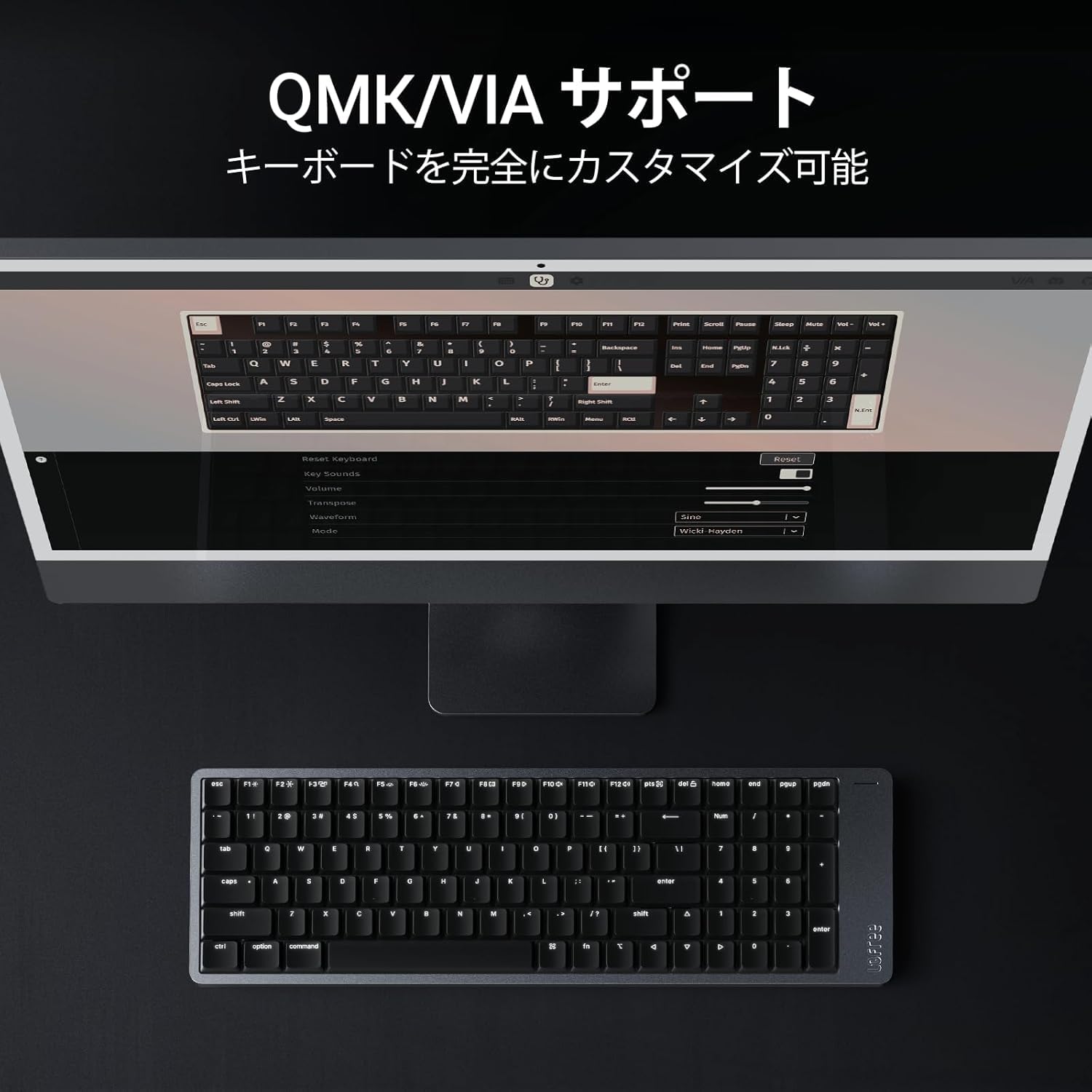 Amazon.co.jp: Flow2 Low Profile 84-Key Mechanical Keyboard