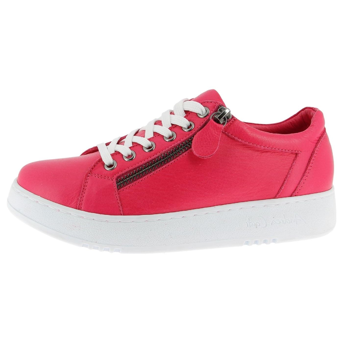Andrea Conti Women's Low Top Trainers, Magenta, 9 UK