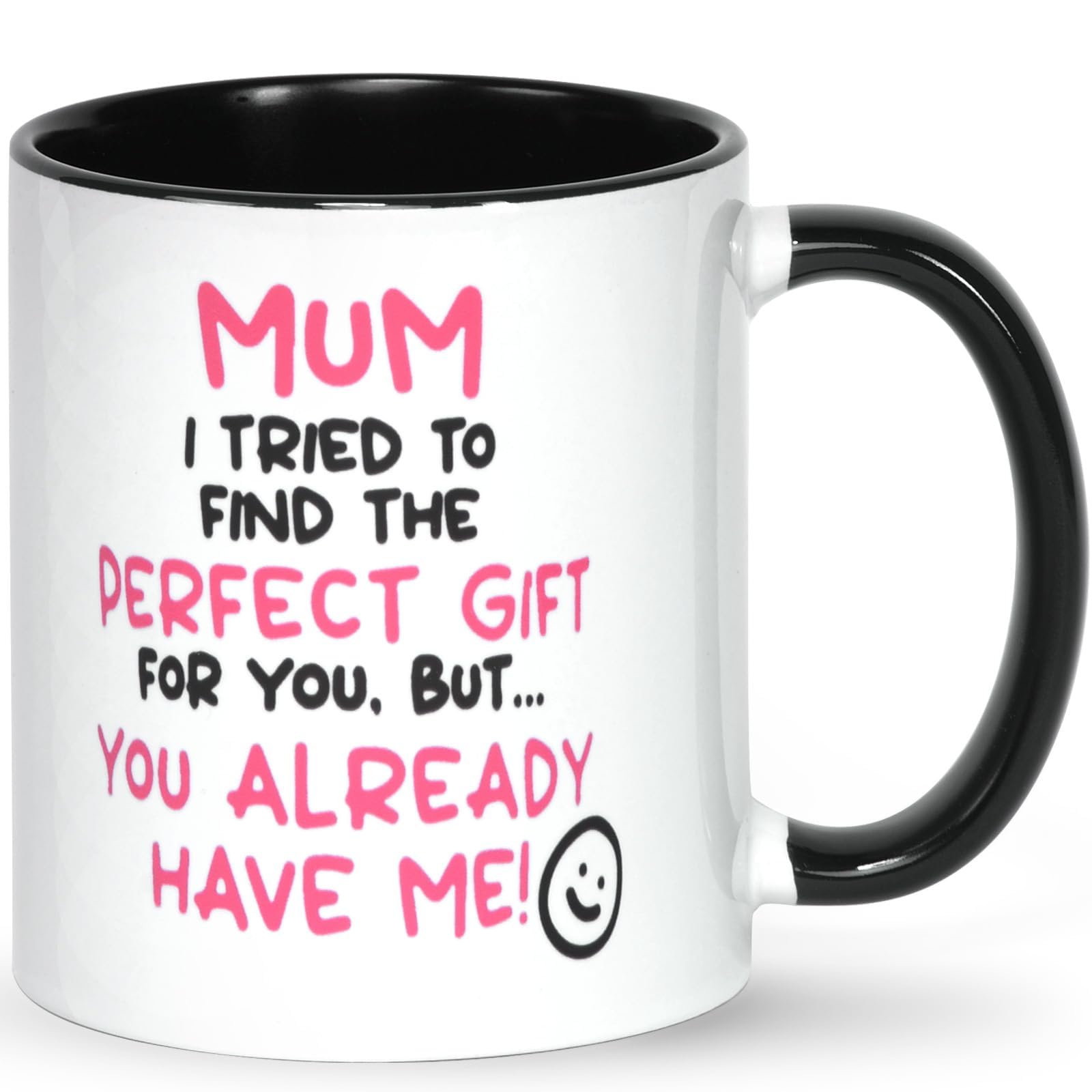 HilihoHaven You Already Have Me Mug Mum Gift from Daughter Son Funny Mother's Day Mug Birthday Present for Mom with Playful Quote 11oz White Ceramic Tea Coffee Cup (White)