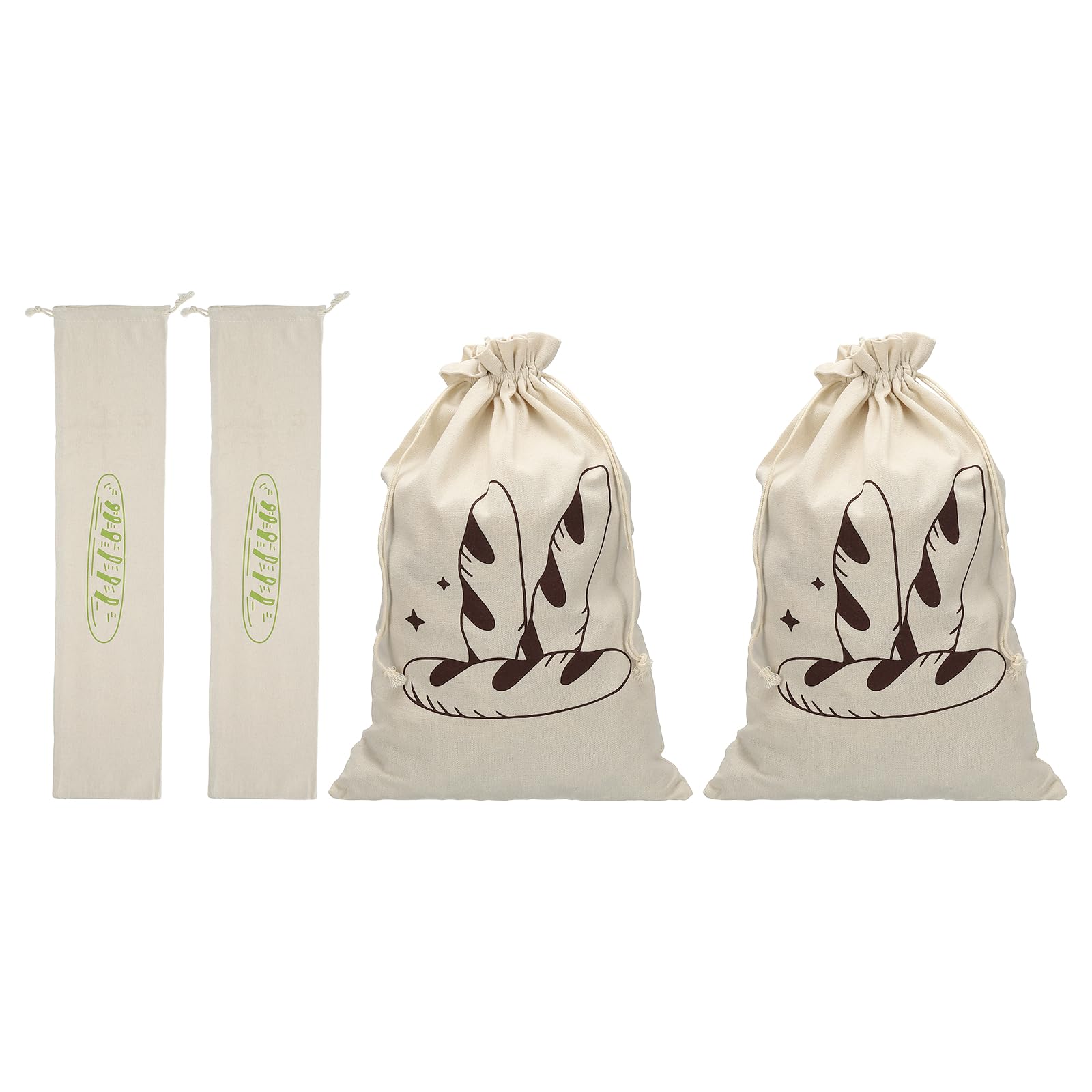Bolsas de pan de lino uxcell de diseño artesanal para repostería fina