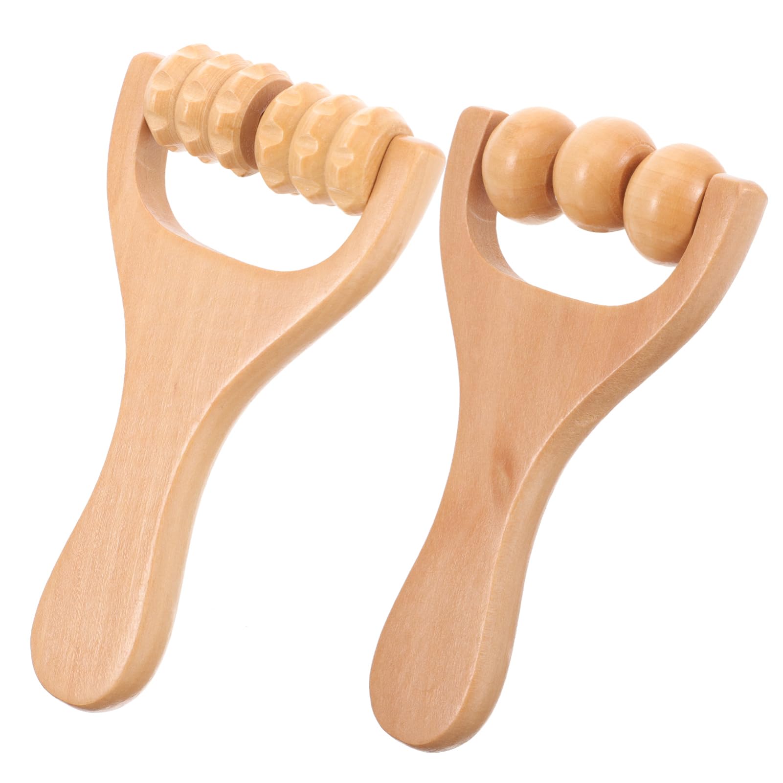 Masajeador Manual de Pies y Piernas, 2 Piezas, de Madera, Portátil