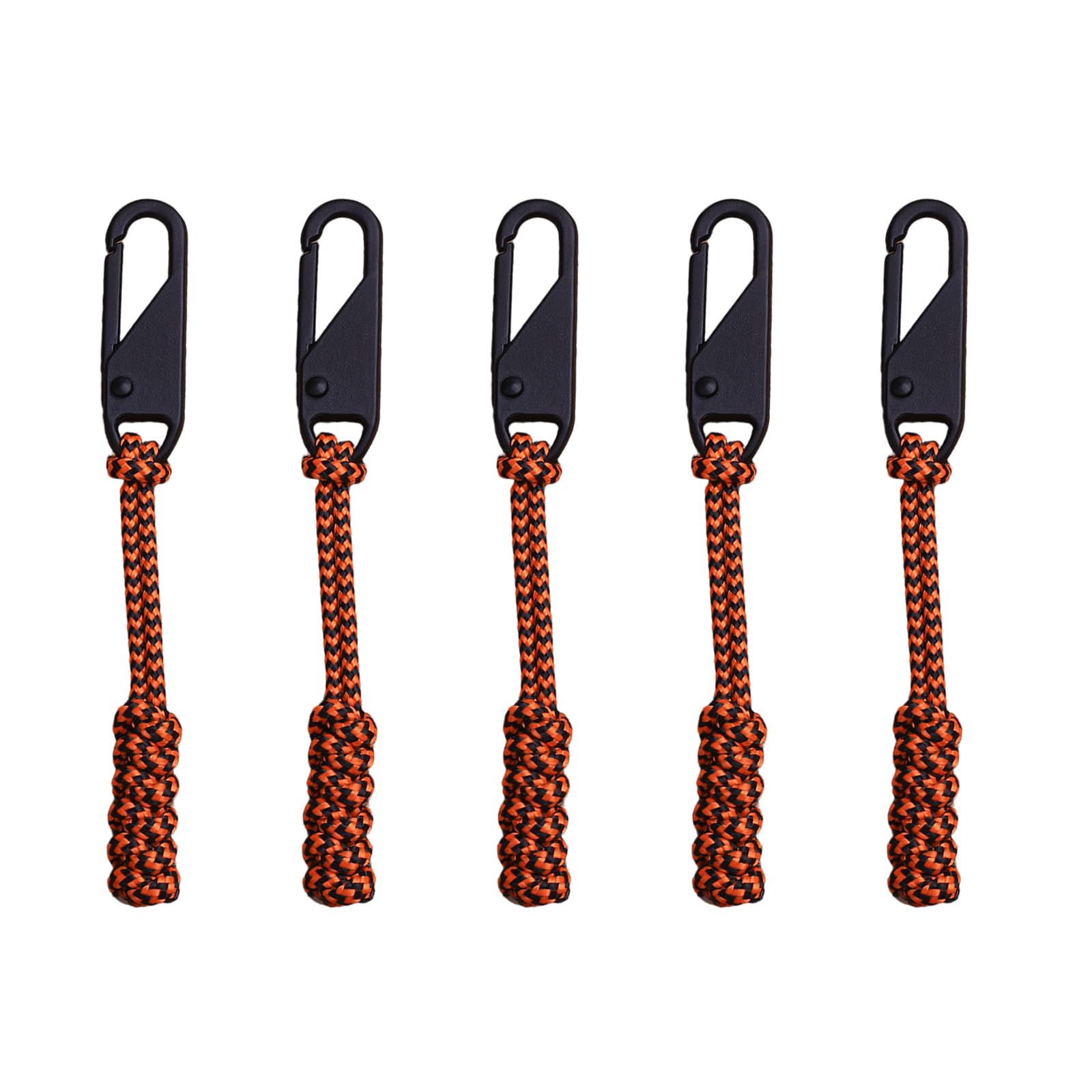 5pack Portables Zippers Pull Cord Colorful Detachable Zippers Sliders Cord Craft Sewing Tool Pulls Rope