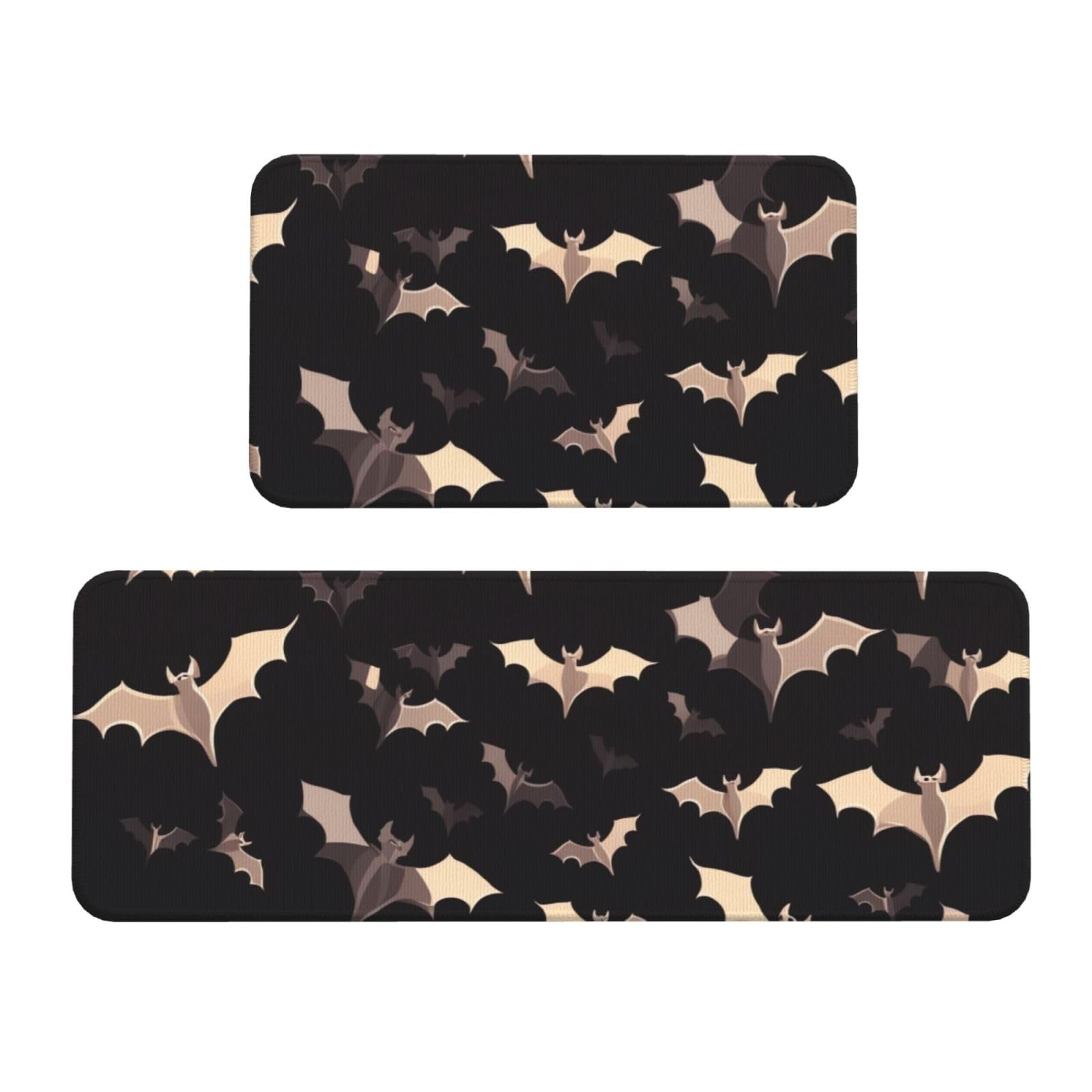 Tapis de cuisine Halloween rembourré et absorbant lot de 2 antidérapant lavable