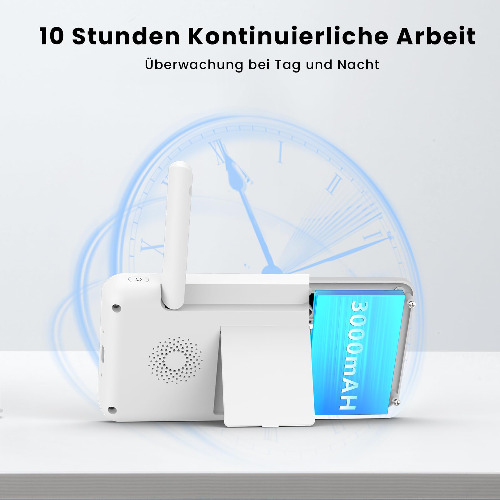 wansview Babyphone mit Kamera 2,4/5 GHz WLAN- 5" 1080P Video babyfone mit App, Baby Camera mit IR Nachtsicht, Automatische Verfolgung, Zwei-Weg-Audio, Temperatur- und Bewegungs-/Geräuscherkennung