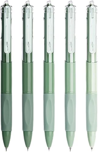 MOZXIRZ 5 bolígrafos de tinta de gel, bolígrafos retráctiles de 0.020 in, bolígrafos de tinta negra, bolígrafos de escritura, bolígrafo azul,