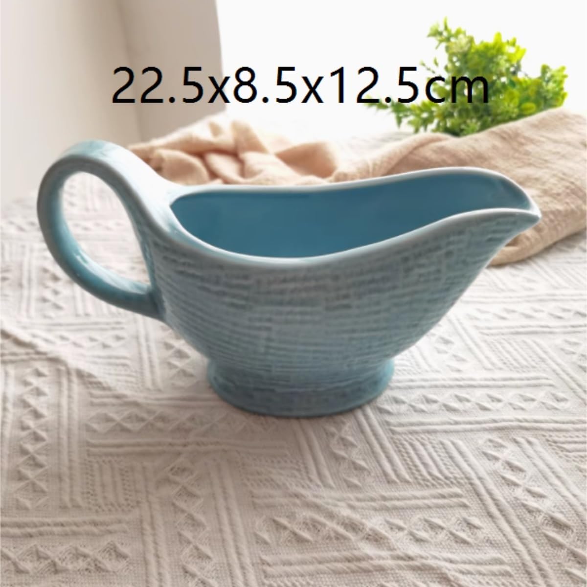 Salsiera in ceramica per condimenti per insalata e salsa di bistecca, elegante contenitore per succhi e lattiera per cucina e ristorante, perfetto per la cucina occidentale
