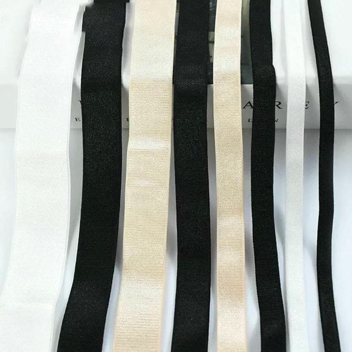 Elastyczna taśma nylonowa, Nylon Elastic Band 6-25mm 10/20Meters Multicolor For Sewing And Crafts(Black 25mm,20Meters)