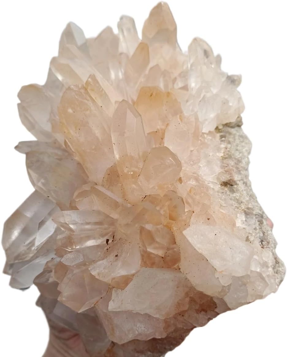 Stone Naturally Formed Light Crystal Cluster Quartz Home Office Decoration Gift(Size:200-250g)