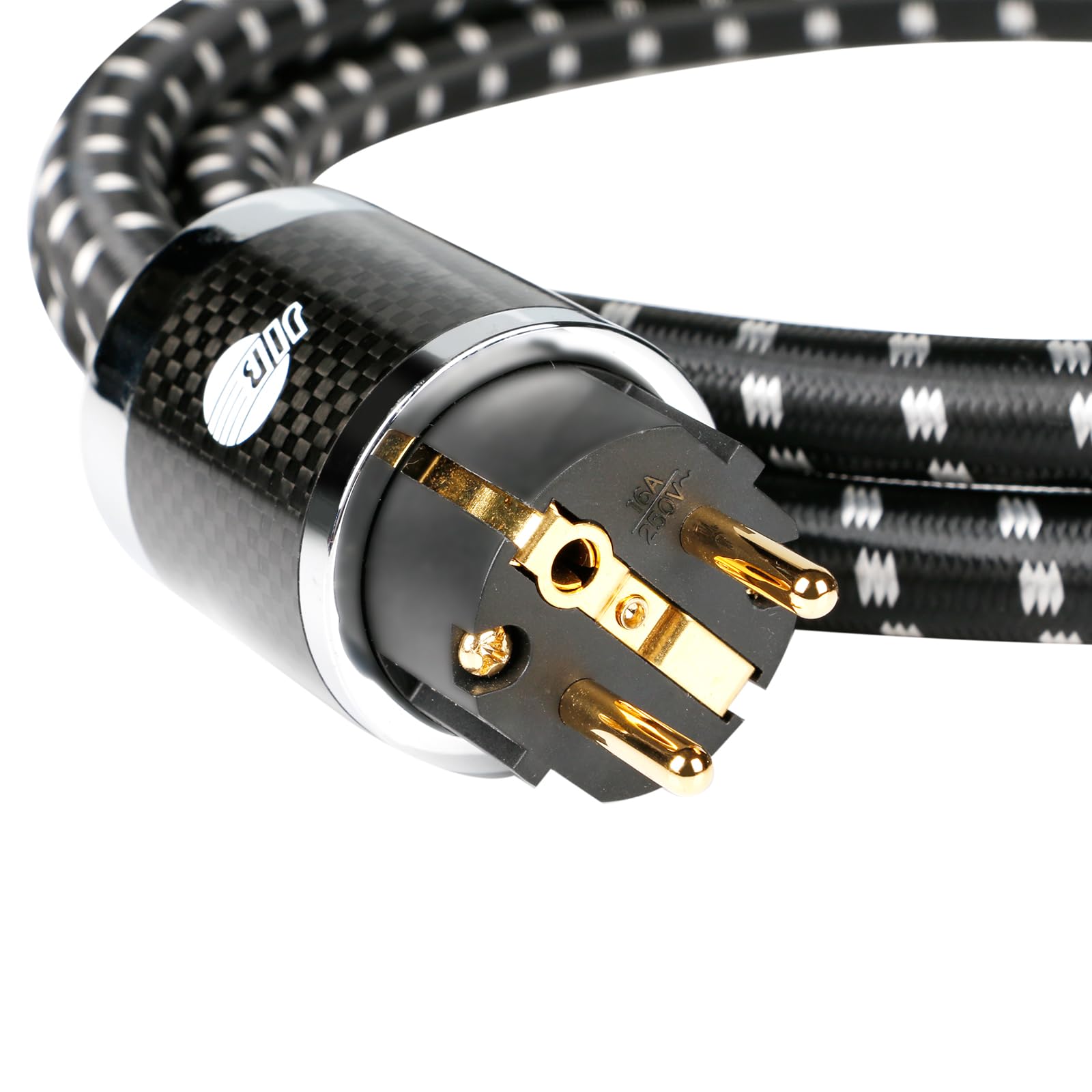 BOAACOUSTIC JIB kabel zasilający High End kabel zasilający high-end hifi Power Cord C15 kabel zasilający HiFi Audio kabel chłodzący z wtyczką Schuko i wtyczką do urządzeń zimnych, 1 m