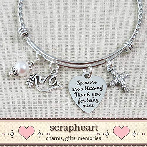 Miniatura 6 de CONFIRMATION SPONSOR Gift, Sponsors are a Blessing Bracelet, Thank You for Being Mine Sponsor Bracelet, Confirmation Sponsor Thank You Gift