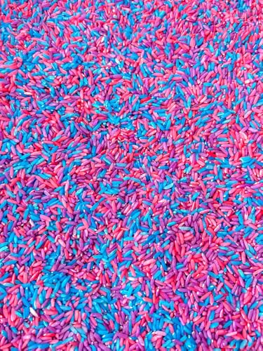 Image of Sensory Bin Filler for Sensory Table - Colored Rice for Sensory Play (Unicorn Rice)