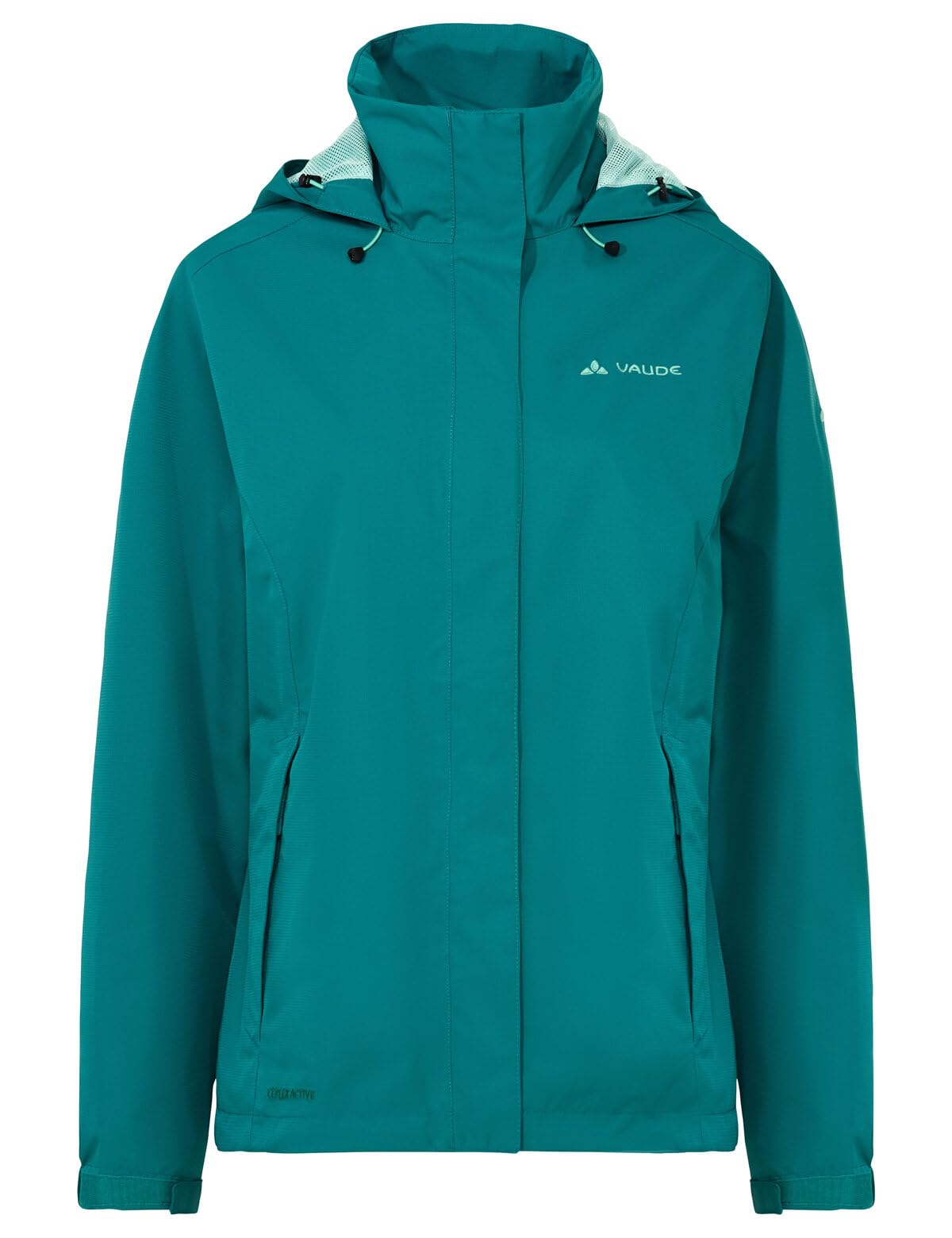 VAUDE Women's Escape Light Jacket, lekka damska kurtka przeciwdeszczowa na wędrówki, wodoszczelna, wiatroszczelna i oddychająca