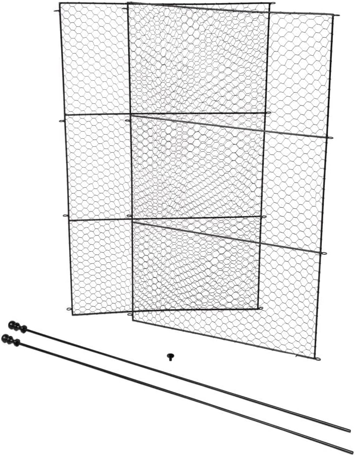Gardener's Supply Company Tall Chicken Wire Critter Fence Extension Panels | Outdoor Weatherproof Animal Barrier Fencing for Flowers & Vegetable Backyard Gardens - Set of 2