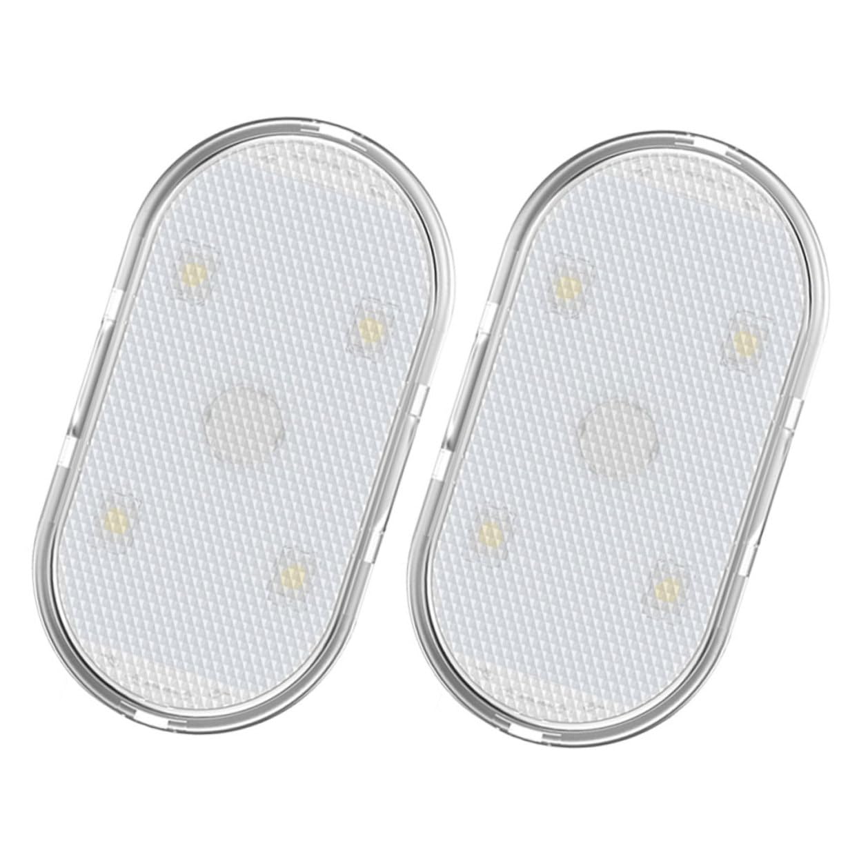 CONGARTENO 1pair Led Car Interior Lights USB Ambient Lighting Kit Touch Control Compact Led Night Lights for Automotive Decor Versatile Installation Options