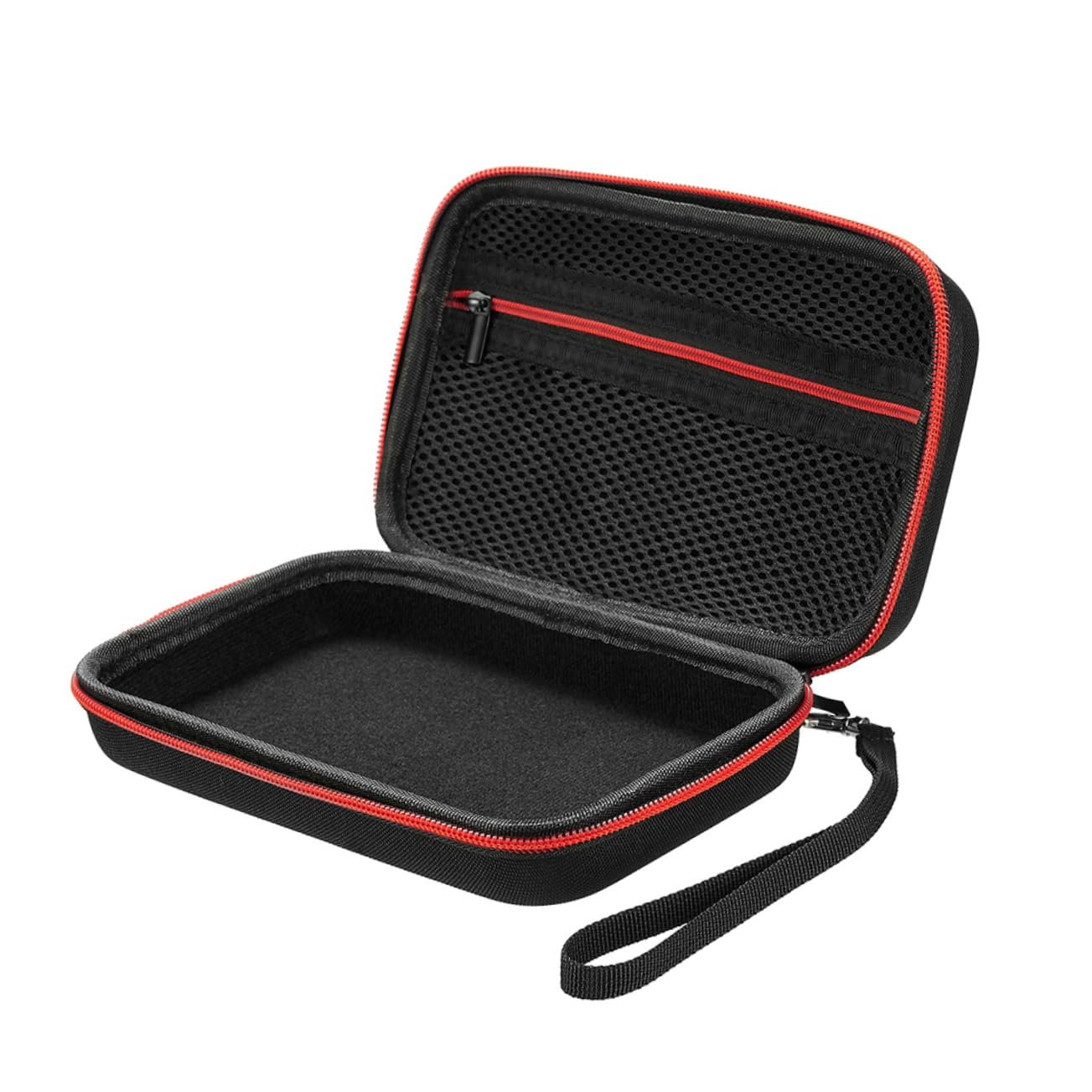 Estuche Protector de Eva para Termómetro Digital de Frente, Rojo, Portátil Prueba de Golpes, con Cordón para Guardar y Proteger