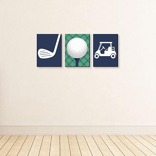 Miniatura 3 de Big Dot of Happiness Par-Tee Time - Golf - Arte de pared con temática deportiva para guardería, decoración de habitación infantil y decoración para