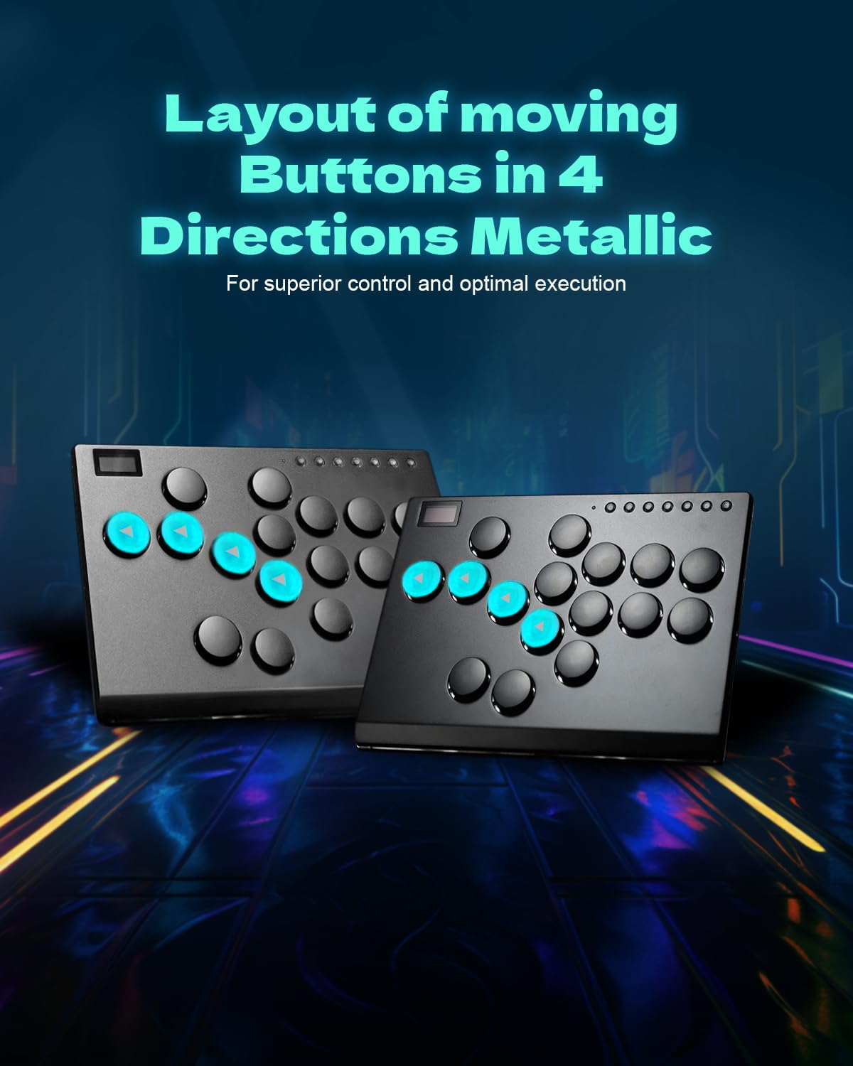JZW-Shop Arcade Stick, Controller Arcade a 16 pulsanti per Switch, PC, PS4, PS3, Steam Deck, Joystick Arcade Fighting Stick con Turbo e RGB personalizzato, Hot Swap e Supporto SOCD (M16-EU)