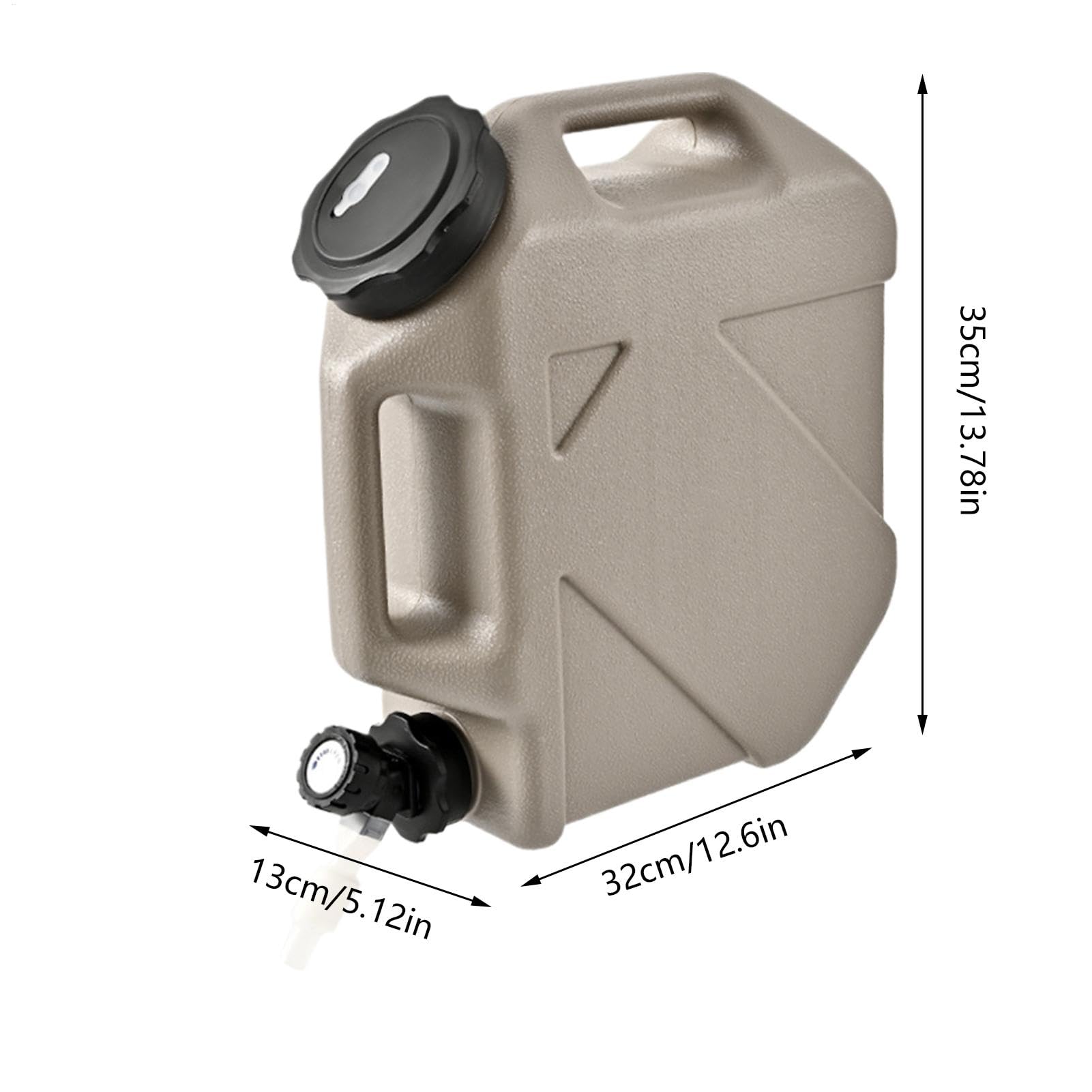 Jarra de almacenamiento de agua, recipiente de agua para acampar con grifo, Contenedor de almacenamiento de agua de 10 L con grifo - Camping sin fugas para picnics, barbacoas suministros