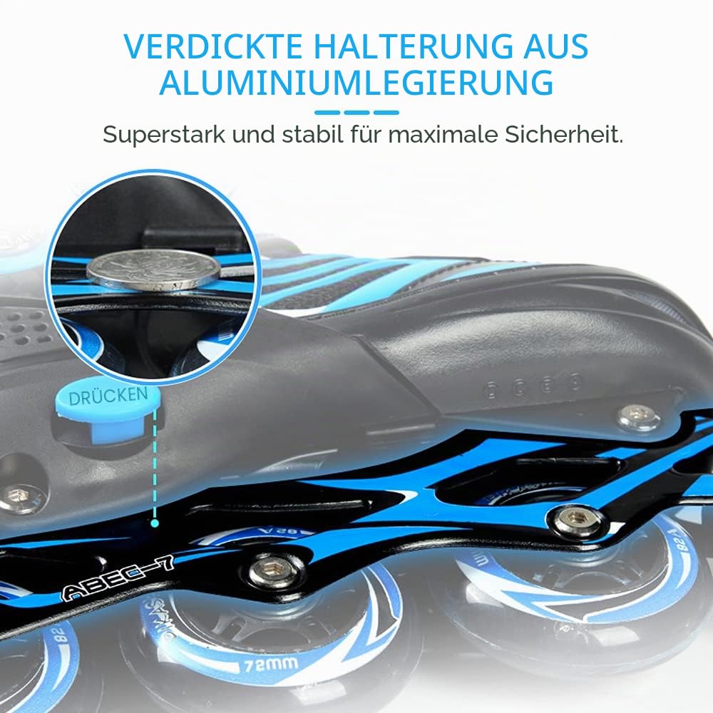 Lixada Inline Skates Kinder Vestellbare Inliner mit beleuchteten PU Rädern Rollschuhe Geschenk für Kinder Teenager,Jungen Mädchen Anfänger Damen Herren,Größe 28-33/34-37/38-41