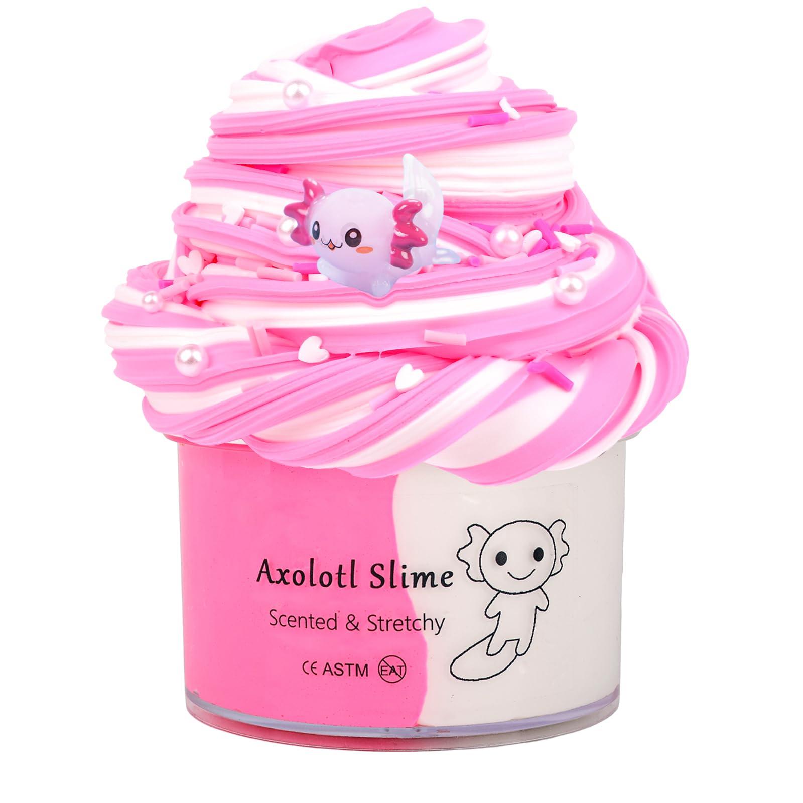 Axolotl Scented Butter Slime,Premium DIY Scented Toys for Boys Girls,Party Favors for Kids 4-12,DIY Toy Party Favor,Goodie Bag Stuffers (7oz 200ML)