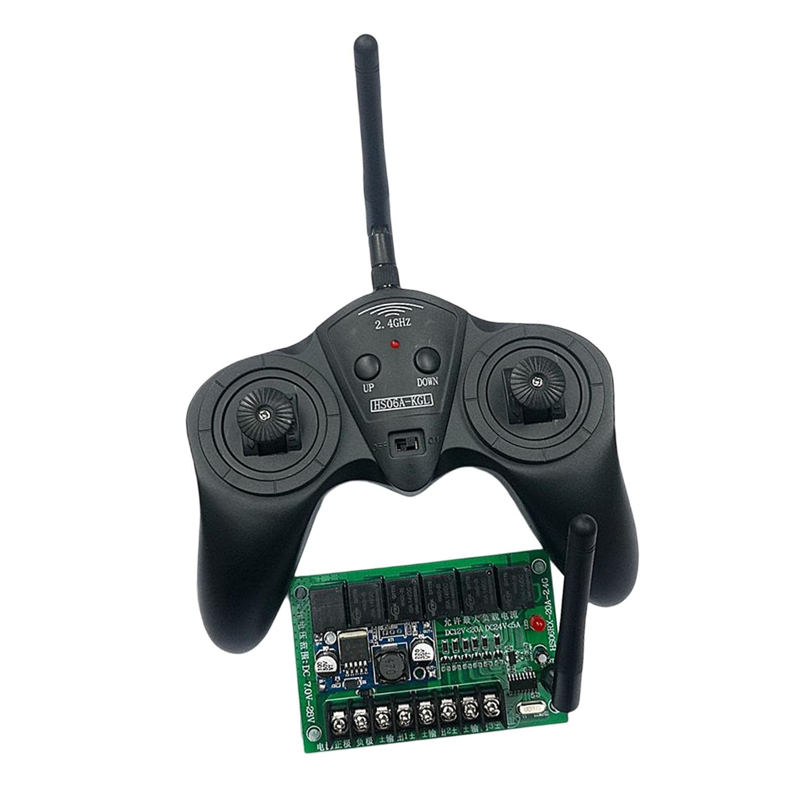 Oshhni Módulo Receptor Inalámbrico para Control Remoto RC, 2.4G 6 Canales, Múltiples Funciones, Plástico, Compatible con Coches de Control, B