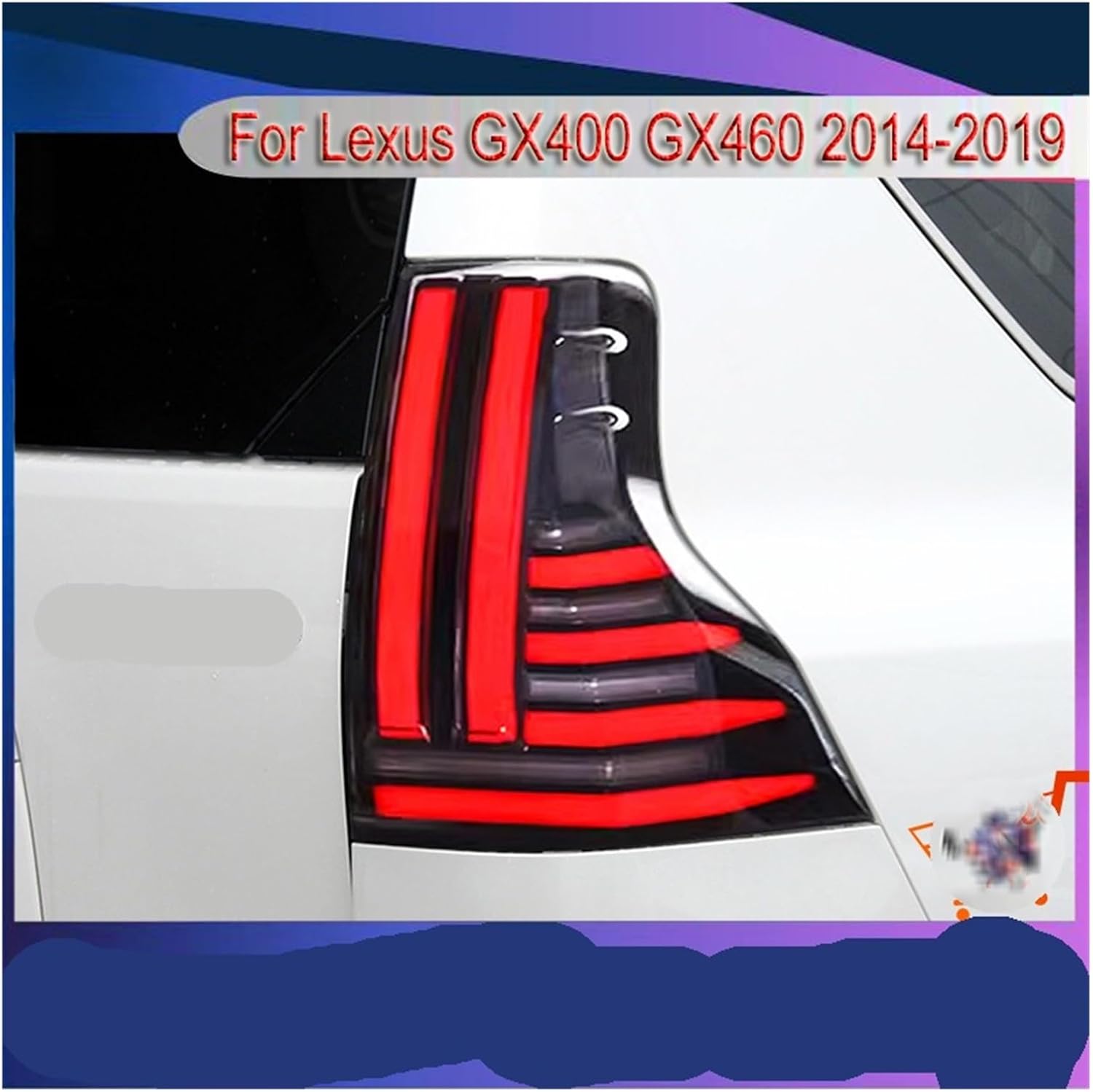 Taillights 2014-2019 Compatible With Lexus GX400 GX460 Tail Light DRL Rear Lamp Signal LED Bulbs Modified Brake Automatic Car Accessories
