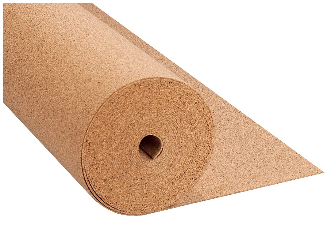 Cork Underlay 6mm Roll 1m x 10m - 10m2 Cork Roll Cork System