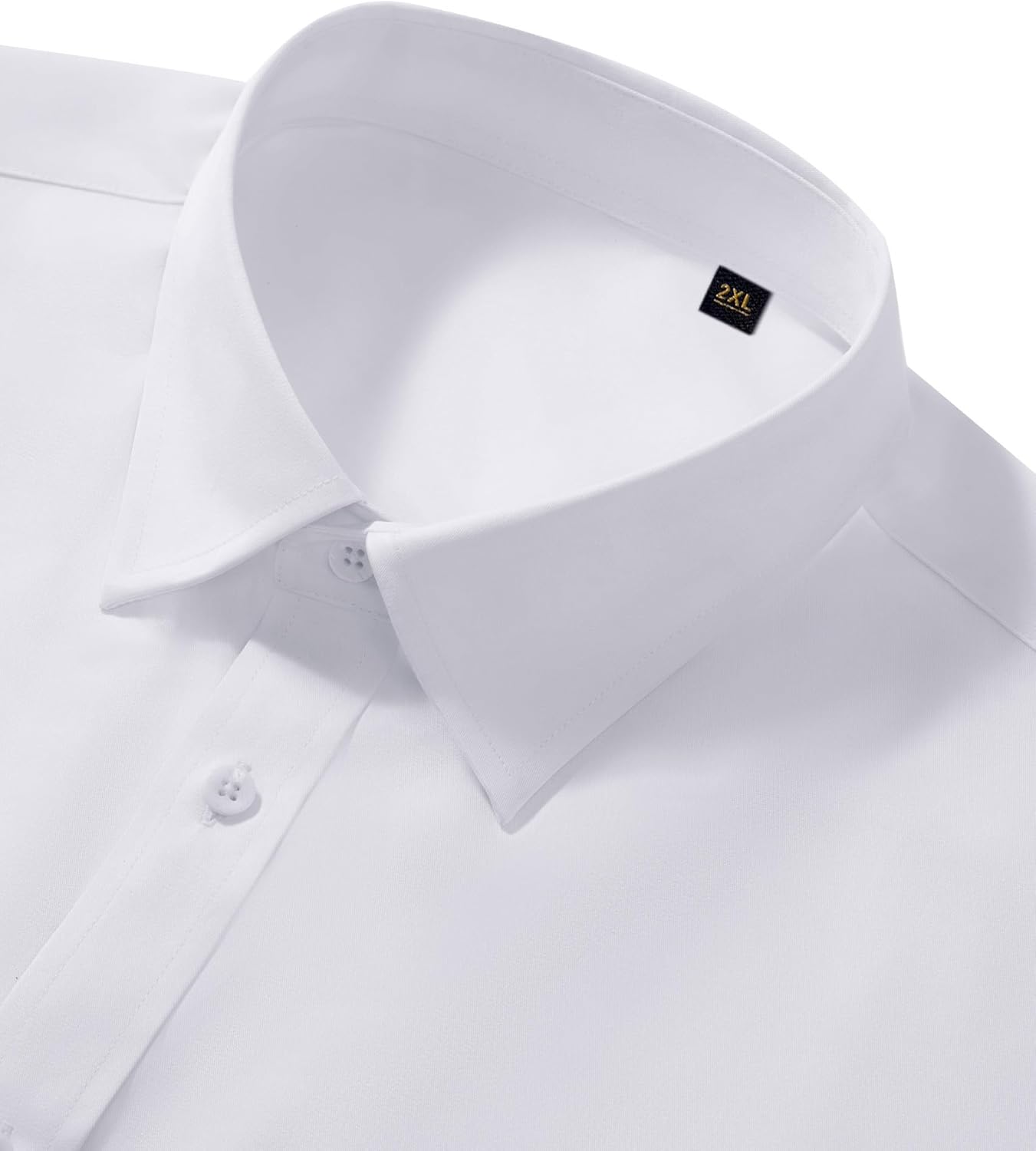 Men’s Wrinkle Free Dress Shirts Regular Fit Long Sleeve Non Iron Business Casual Wedding Stretch Button Down Shirt - Image 2