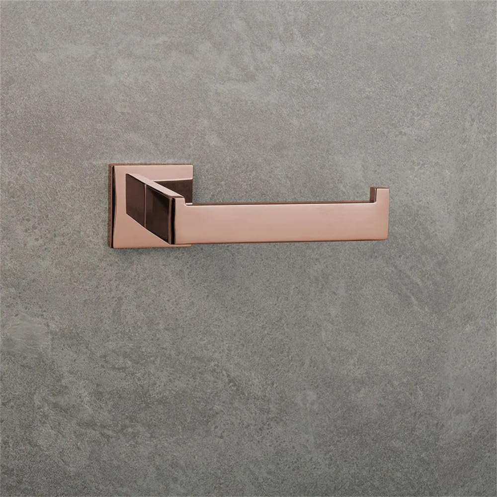LYGXWJFC Toallero Accesorios de Hardware de baño de Oro Rosa Pulido, Toallero de baño, Toallero, 1 Soporte de Papel, A