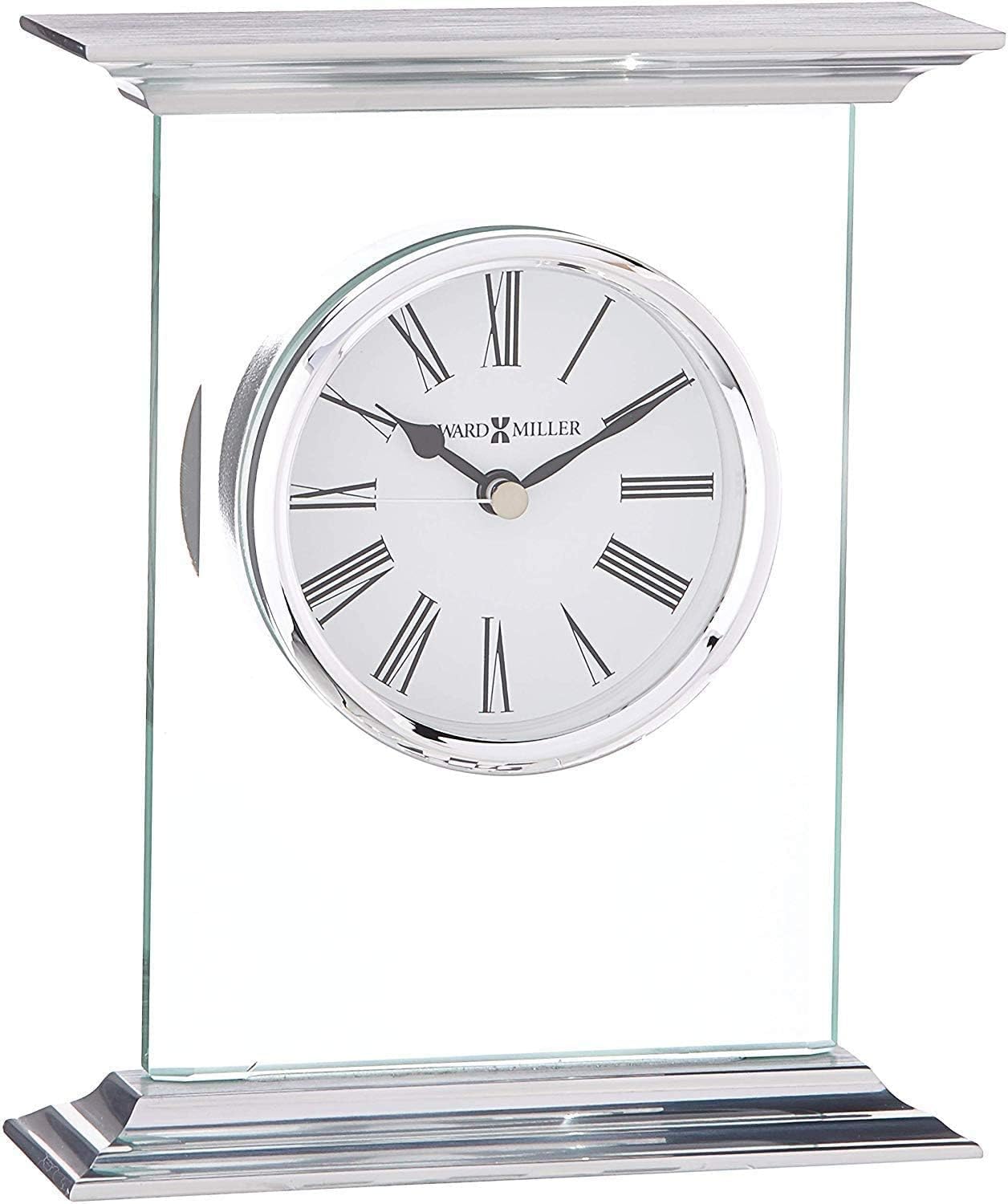 Orologio Da Tavolo Howard Miller Endeavour – Nero Lucido, Ripiegabile Con Bussola Integrata - 2