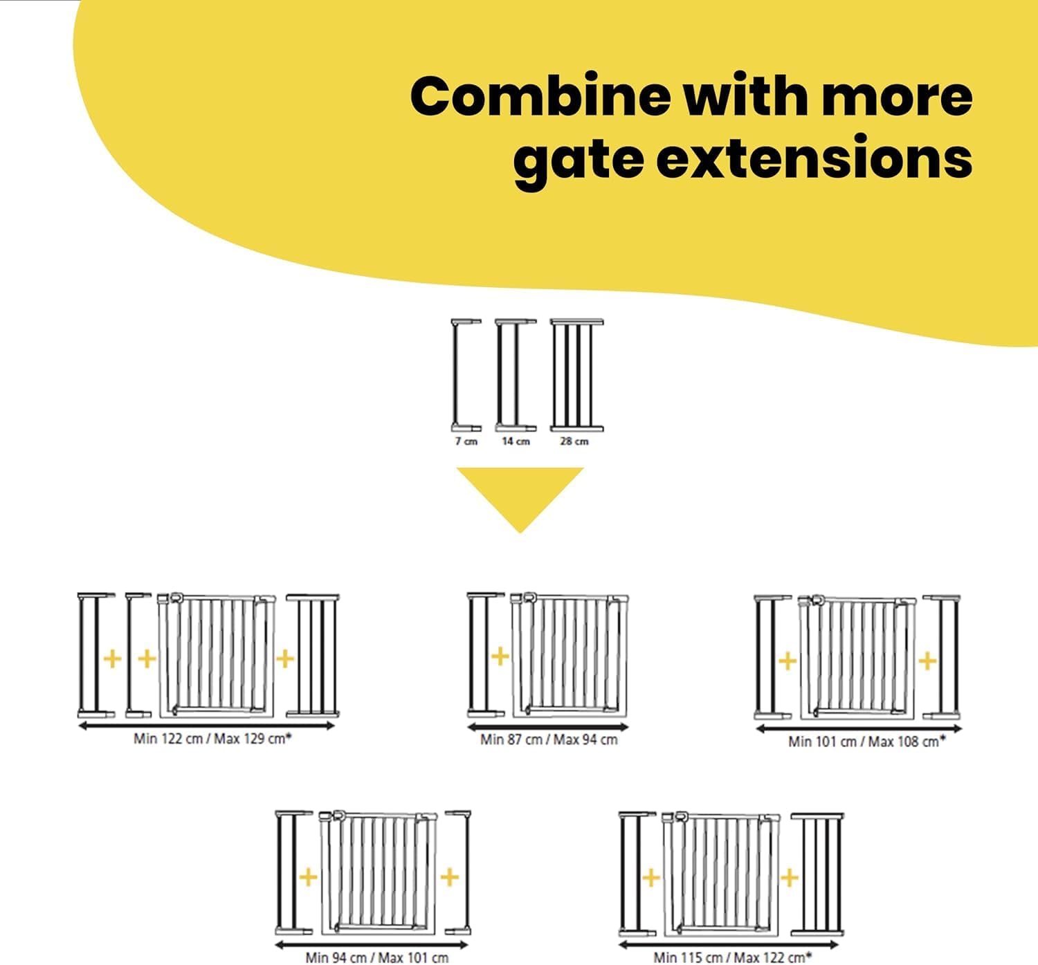 Safety 1st 14 cm Extensions for Pressure Fit Gate