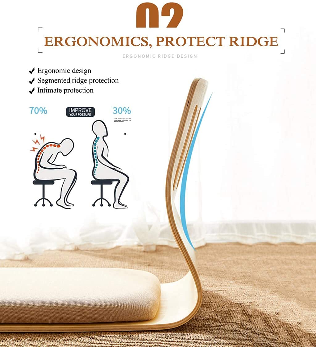 Chaise de Sol Tatami, mobilier de Salon Traditionnel Asiatique, Zaisu Japonais, Chaise sans Jambes, méditation