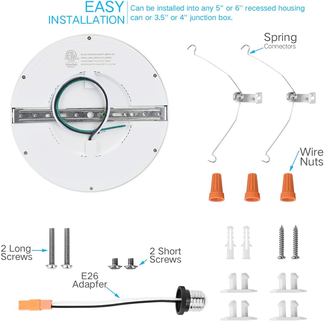 Up To 40% OFF AVANLO (4 Pack) 12 Inch Dimmable LED Disk Light Flush Mount Recessed Retrofit Ceiling Lights, 24W 1680LM (150W Replacement), 3000K Warm White, Installs into Junction Box Or Recessed Can, Energy Star Up To 40% OFF AVANLO (4 Pack) 12 Inch Dimmable LED Disk Light Flush Mount Recessed Retrofit Ceiling Lights, 24W 1680LM (150W Replacement), 3000K Warm White, Installs into Junction Box Or Recessed Can, Energy Star