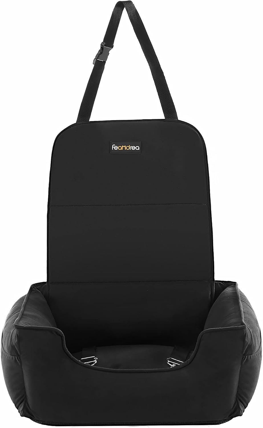FEANDREA Dog Car Seat, Car Dog Bed, Dog Booster Seat for Small to Medium Dogs, Cats, Removable, Washable Cover, Storage Pockets, for…