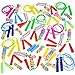 ArtCreativity 24-Piece Jump Rope Assortment, Vibrant Jumping Ropes for Kids, Durable Skipping Ropes with Plastic Handles, Great Birthday Party Favors, Goodie Bag Fillers - Assortment May Vary